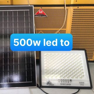 Đèn led búp năng lượng mặt trời 200w 500w CÓ TẤM PIN CỰC SÁNG có remost kèm theo hàng cty