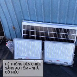 Đèn led búp năng lượng mặt trời 200w 500w CÓ TẤM PIN CỰC SÁNG có remost kèm theo hàng cty
