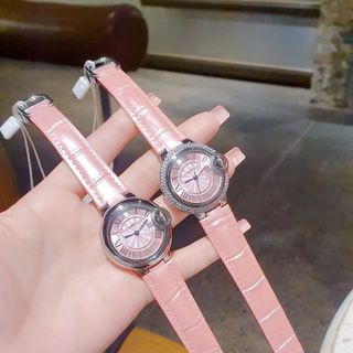 ĐỒNG HỒ NỮ CHÍNH HÃNG COMLORVEI DÂY DA MẶT HỒNG NIỀNG TRƠN