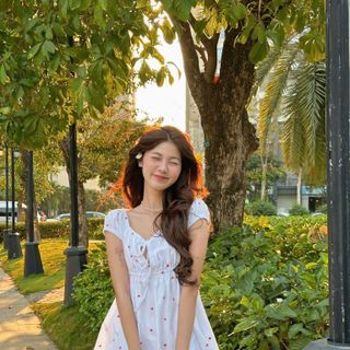 [SHOPPUMI] Đầm Madi nền trắng họa tiết tim nhỏ SM Pumi