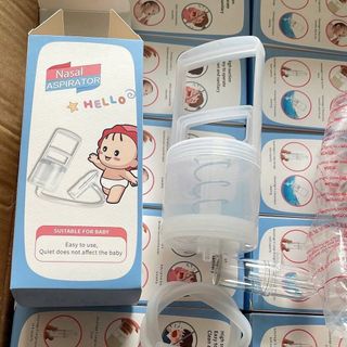 Dụng cụ hút mũi kéo tay thế hệ mới, chất liệu nhựa nguyên sinh, lực hút mạnh, an toàn cho bé