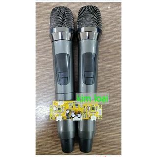 Micro không dây loa kéo UHF dùng Pin có chống hú 1 MIC 2 MIC