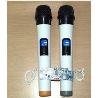 Micro không dây loa kéo UHF dùng Pin có chống hú 1 MIC 2 MIC