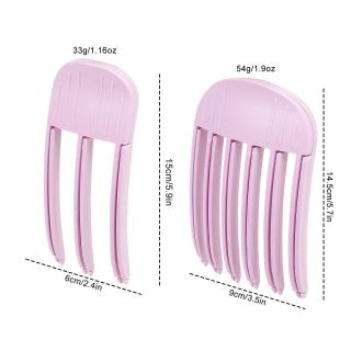 ￼Lược tạo tác trần cao hình gió Phụ nữ Hàn Quốc rễ tóc mềm mại tự nhiên và lười biếng kẹp tóc liền mạch kẹp tóc lông tơ tạo kiểu tóc