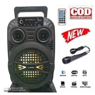 Tặng 2 mic karaoke âm thanh lớn Loa Kẹo Kéo Karaoke Bluetooth Mini