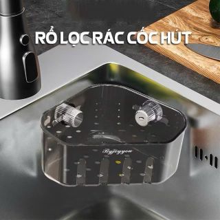 Kệ Để Đồ Bồn Rửa Bát Nhựa Cao Cấp - Cốc Hút Chắc Chắn, Thiết Kế Tiện Dụng