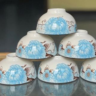 BỘ 10 CHÉN SỨ HOA 4D CAO CẤP