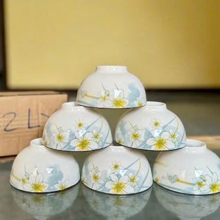 BỘ 10 CHÉN SỨ HOA 4D CAO CẤP