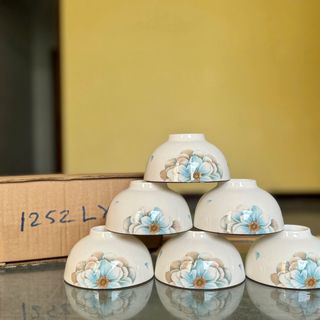 BỘ 10 CHÉN SỨ HOA 4D CAO CẤP