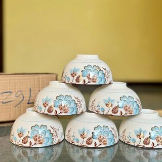 BỘ 10 CHÉN SỨ HOA 4D CAO CẤP
