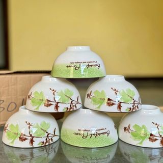 BỘ 10 CHÉN SỨ HOA 4D CAO CẤP