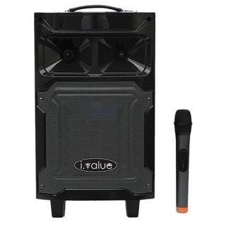 LOA  kéo Karaoke  6.5inch  gỗ xịn kèm 2 Mic không dây  100w chính hãng bán siêu thị Củ Loa Nghe Nhạc Bluetooth Phụ Kiện