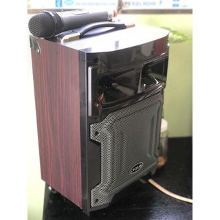 LOA  kéo Karaoke  6.5inch  gỗ xịn kèm 2 Mic không dây  100w chính hãng bán siêu thị Củ Loa Nghe Nhạc Bluetooth Phụ Kiện