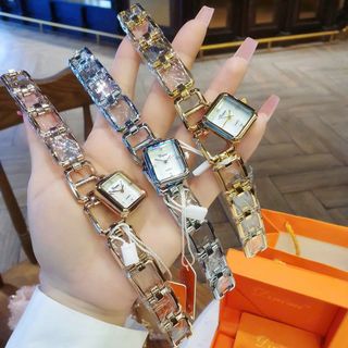 ĐỒNG HỒ NỮ CHÍNH HÃNG MỚI NHẤT DIMINI DÂY LẮC MẶT RƠI VUÔNG