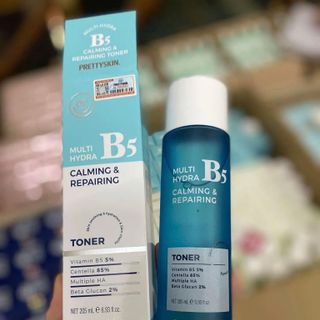 NƯỚC HOA HỒNG PHỤC HỒI, DƯỠNG TRẮNG PRETTY SKIN MULTI HYDRA B5 CALMING & REPAIRING TONER- 205ML