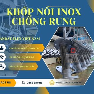 Khớp nối mềm chống rung, Khớp nối mềm mặt bích, khớp nối mềm inox nối bích