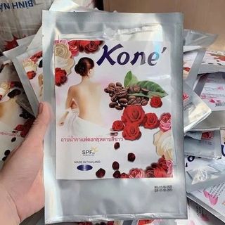 Tắm trắng body kone thái lan -TINH CHẤT CÀ PHÊ VÀ HOA HỒNG
