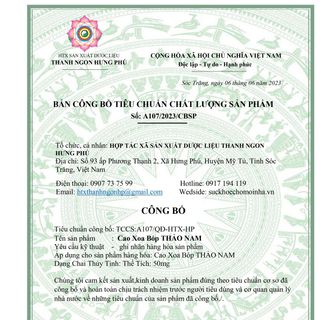 CAO XOA BÓP THẢO NAM