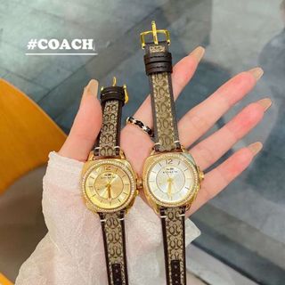 ĐỒNG HỒ NỮ TRUNG CẤP COAC DÂY DA HOA VĂN MẶT VUÔNG
