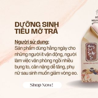 DƯỠNG SINH TIÊU MỠ TRÀ- trà giảm béo an toàn
