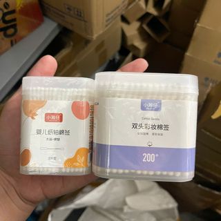 HỘP 200 TĂM BÔNG EM BÉ VÀ NGƯỜI LỚN