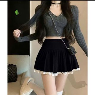 CHÂN VÁY DẬP LY NHỎ PHỐI REN - LÊ PHƯƠNG BOUTIQUE