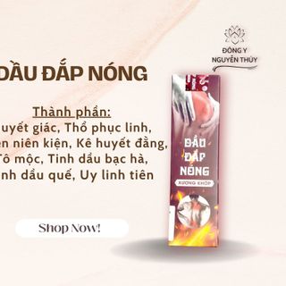 DẦU ĐẮP NÓNG dùng trong trường hợp đau nhức xương khớp mãn tính, đau do hàn lạnh