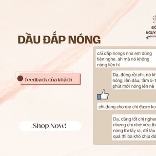 DẦU ĐẮP NÓNG dùng trong trường hợp đau nhức xương khớp mãn tính, đau do hàn lạnh