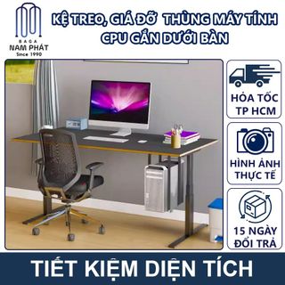 Kệ Treo CPU Máy Tính Thép Sơn Tĩnh Điện Giá Treo Gắn Dưới Bàn