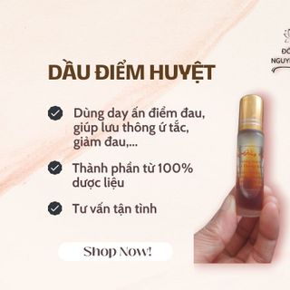 DẦU ĐIỂM HUYỆT - thông mạch, tiêu thống điểm, giảm đ.au