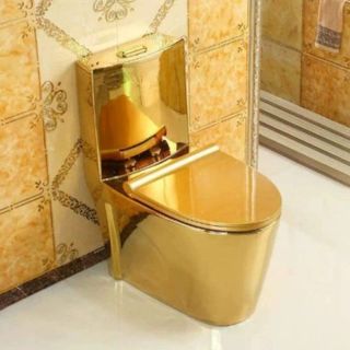 Bồn cầu 1 khối mạ vàng sang trọng mã G153