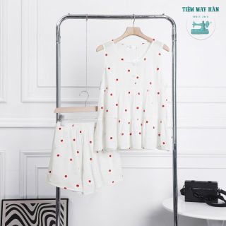 Bộ Short Kate Nữ HANCLOSET, Babydoll Quần Ngắn SKN09