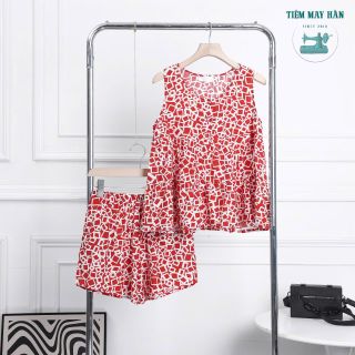 Bộ Short Kate Nữ HANCLOSET, Babydoll Quần Ngắn SKN09
