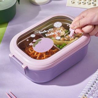 Hộp Đựng Cơm Giữ Nhiệt Sticker Hoa Quả Inox 304