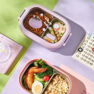 Hộp Đựng Cơm Giữ Nhiệt Sticker Hoa Quả Inox 304