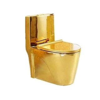 Bồn cầu 1 khối mạ vàng sang trọng mã G153
