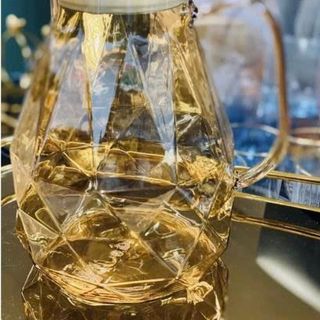BÌNH THỦY TINH VÀNG 1,8L CHỊU NHIỆT 400 ĐỘ SANG TRỌNG