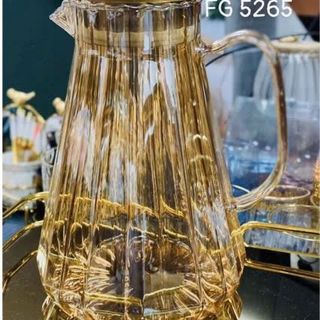 BÌNH THỦY TINH VÀNG 1,8L CHỊU NHIỆT 400 ĐỘ SANG TRỌNG