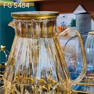 BÌNH THỦY TINH VÀNG 1,8L CHỊU NHIỆT 400 ĐỘ SANG TRỌNG