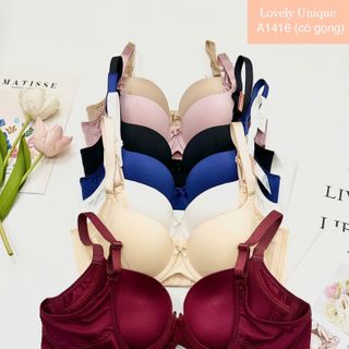 Áo ngực Lovelyvn 1416T mút vừa 3cm , có gọng , quả áo bigsize, bản lưng to