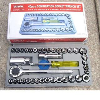 Bộ Dụng Cụ 40 Món Cho Xe Máy, Ô Tô