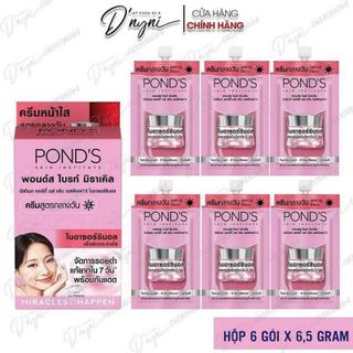 [Hộp 6 Gói]Kem Dưỡng Trắng Da PondsBright Beauty Spf 15 Pa++ Nội Địa Thái Lan 7g