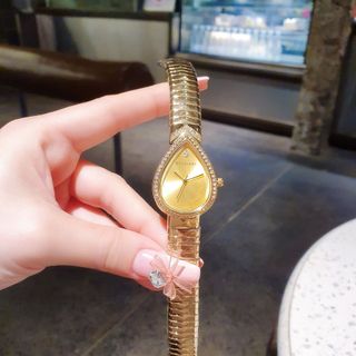 ĐỒNG HỒ NỮ THỜI TRANG BVLG MẶT GIỌT NƯỚC MÀU VÀNG
