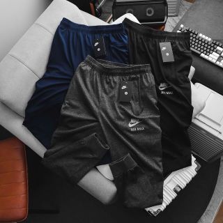 Jogger Nik air thun poly 2 da dày mát, trơn láng, co giãn 4c thoải mái. 3 túi có khoá kéo Size : m l xl 2xl 3xl /12221/8c 3 màu/ ri 24c