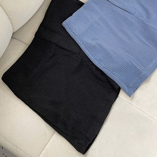 [SHOPPUMI] Váy thun khóa kéo Foli dáng ngắn 2 màu đen và xanh size SML Pumi