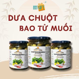 Dưa Chuột Bao Tử Muối Kiểu Nga 540g - Dưa chuột muối chua ăn liền, dưa chuột ngâm, đồ chua ngâm