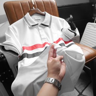 Áo thun nam. Chất cá sấu chính phẩm co giản 4 chiều dày dặn mịn mát