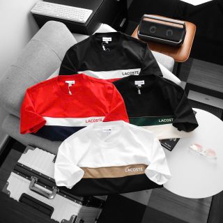 Áo thun nam. Chất vải cotton 2c phối màu chuẩn hãng, đường may tỉ mỉ. Logo in cao