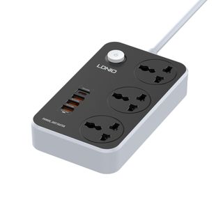 Ổ Cắm Điện Đa Năng LDNIO SC3412 03 Chấu 03 Cổng USB 01 Cổng Type-C
