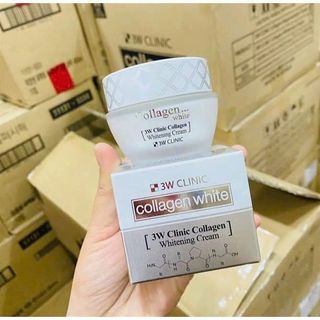 Kem dưỡng trắng da 3WClinic Collagenmàu trắng –đỏ